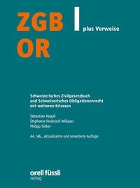 Bild vom Artikel ZGB/OR plus Verweise, 44./46. Aufl. vom Autor Sebastian Aeppli