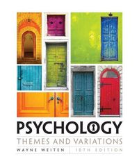 Produktbild: Weiten, W: Psychology