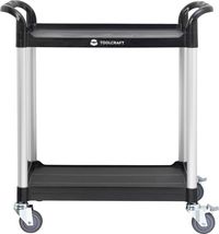 Produktbild: TOOLCRAFT 1296213 Servicewagen Herstellerfarbe: Schwarz, Silber