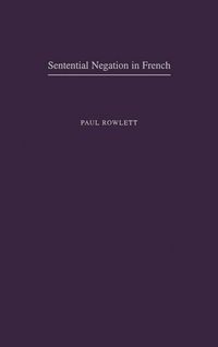 Produktbild: Sentential Negation in French