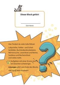 Rätselblock ab 6 Jahre - Band 1