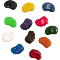 Produktbild: Creativ Company &Ouml;lpastellkreiden, Bohnen, L 25 mm, Dicke 15 mm, Sortierte Farben, 12 Stk