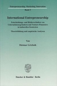 Produktbild: International Entrepreneurship.