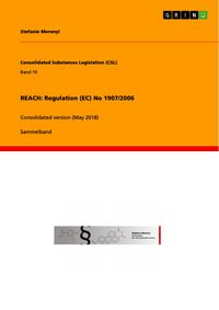 Produktbild: REACH: Regulation (EC) No 1907/2006