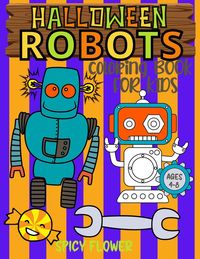 Produktbild: Halloween Robots coloring book for kids ages 4-8