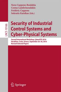 Produktbild: Security of Industrial Control Systems and Cyber-Physical Systems