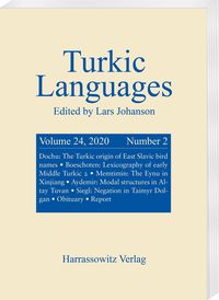 Produktbild: Turkic Languages 24 (2020) 2