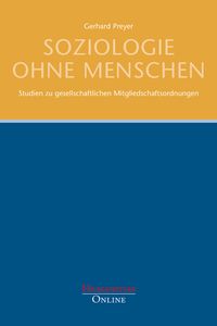 Produktbild: Soziologie ohne Menschen