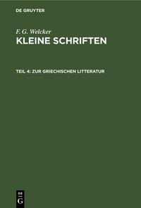 Produktbild: Zur Griechischen Litteratur