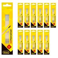 Produktbild: Idena Bundle Haarpinsel Gr&ouml;&szlig;e 8, 12er Pack