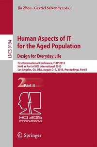 Produktbild: Human Aspects of IT for the Aged Population. Design for Everyday Life