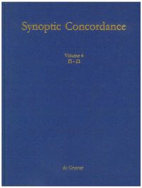 Bild vom Artikel Paul Hoffmann; Thomas Hieke; Ulrich Bauer: Synoptic Concordance / P[i] - O[mega] vom Autor Paul Hoffmann