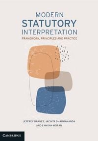 Produktbild: Modern Statutory Interpretation