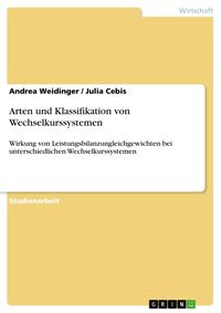 Produktbild: Arten und Klassifikation von Wechselkurssystemen