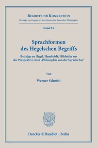 Produktbild: Sprachformen des Hegelschen Begriffs
