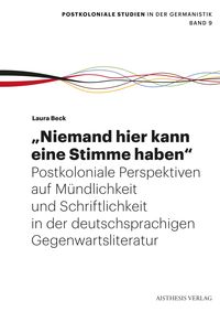 Produktbild: "Niemand hier kann eine Stimme haben"