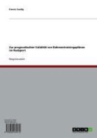 Produktbild: Zur prognostischen Validit&auml;t von Rahmentrainingspl&auml;nen im Radsport