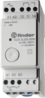 Produktbild: Stromsto&szlig;-Schalter Hutschiene Finder 13.01.0.012.0000 1 Wechsler 12 V DC/AC 1 St.