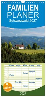 Produktbild: Familienplaner 2027 - Schwarzwald 2027 mit 5 Spalten (Wandkalender, 21 x 45 cm) CALVENDO