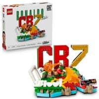 Produktbild: LEGO Editions 43012 Cristiano Ronaldo, Fu&szlig;ball-Highlights, Fu&szlig;ball-Deko; Bauset f&uuml;r Kinder