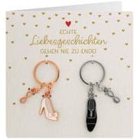 Produktbild: Paar-Schl&uuml;sselanh&auml;nger Motiv "Schuhe"