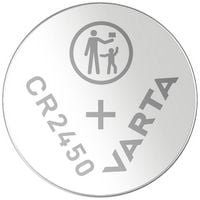 Produktbild: Varta Knopfzelle CR2450 3 V 1 St. 570 mAh Lithium LITHIUM Coin CR2450 Bli 1