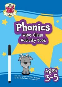 Produktbild: Phonics Wipe-Clean Activity Book for Ages 3-5 (with pen)