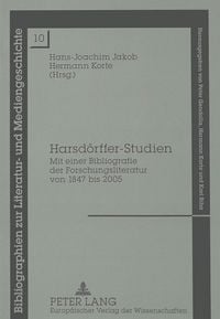 Produktbild: Harsd&ouml;rffer-Studien / Bibliographien zur Literatur- und Mediengeschichte Bd. 10