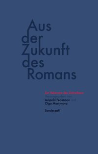 Produktbild: Aus der Zukunft des Romans