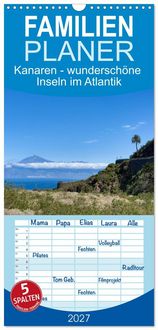 Produktbild: Familienplaner 2027 - Kanaren - wundersch&ouml;ne Inseln im Atlantik mit 5 Spalten (Wandkalender, 21 x 45 cm) CALVENDO