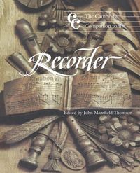 Produktbild: The Cambridge Companion to the Recorder
