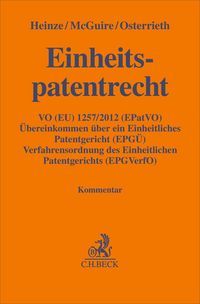 Produktbild: Einheitspatentrecht