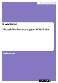 Produktbild: K&ouml;rperh&ouml;henbestimmung und ROBU-Index