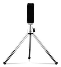 Produktbild: Hama Fancy 2in1 Ministativ 1/4 Zoll Arbeitsh&ouml;he=12 - 16 cm Silber F&uuml;r Smartphones und GoPro, inkl. Smartphonehalter