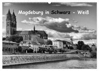 Produktbild: Magdeburg in Schwarz - Wei&szlig; (Wandkalender 2027 DIN A2 quer), CALVENDO Monatskalender