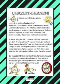 'Craftbook - Uhrzeit Lernen - Bastelvorlage Lernuhr - Domino