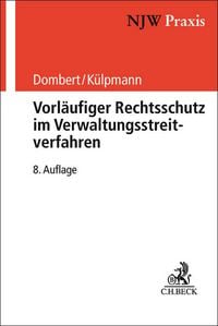 Produktbild: Vorl&auml;ufiger Rechtsschutz im Verwaltungsstreitverfahren