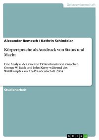 Produktbild: K&ouml;rpersprache als Ausdruck von Status und Macht