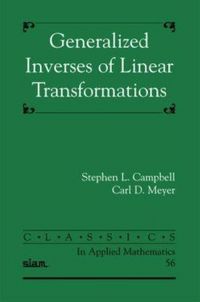 Produktbild: Generalized Inverses of Linear Transformations