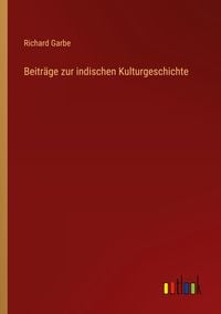 Produktbild: Beitr&auml;ge zur indischen Kulturgeschichte