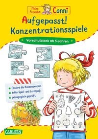 Produktbild: Conni Gelbe Reihe (Besch&auml;ftigungsbuch): Aufgepasst! Konzentrationsspiele