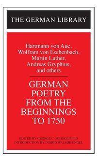 Produktbild: German Poetry from the Beginnings to 1750