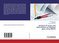 Produktbild: Analysis of stress and deformation of elliptical gear using ANSYS