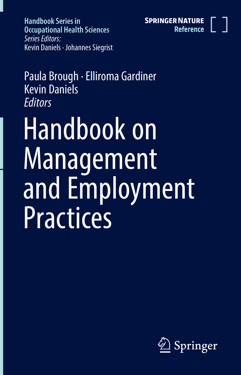 Produktbild: Handbook on Management and Employment Practices