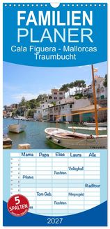 Produktbild: Familienplaner 2027 - Cala Figuera - Mallorcas Traumbucht mit 5 Spalten (Wandkalender, 21 x 45 cm) CALVENDO