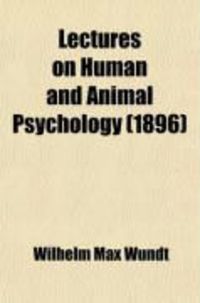 Produktbild: Lectures on Human and Animal Psychology