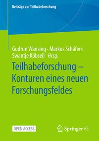 Produktbild: Teilhabeforschung &ndash; Konturen eines neuen Forschungsfeldes