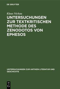 Produktbild: Untersuchungen zur textkritischen Methode des Zenodotos von Ephesos
