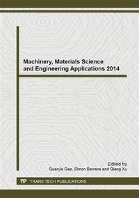 Produktbild: Machinery, Materials Science and Engineering Applications 2014