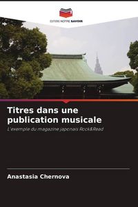 Produktbild: Titres dans une publication musicale